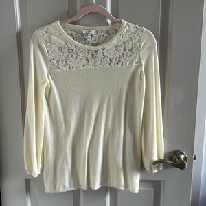 Joie embroidered cashmere knit sweater